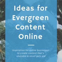 ideas for evergreen content